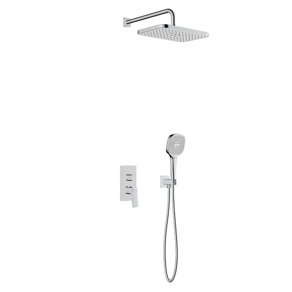 Darmowa Dostawa - Zestaw prysznicowy podtynkowy z deszczownicą chrom KFA Armatura Malaga 452950100