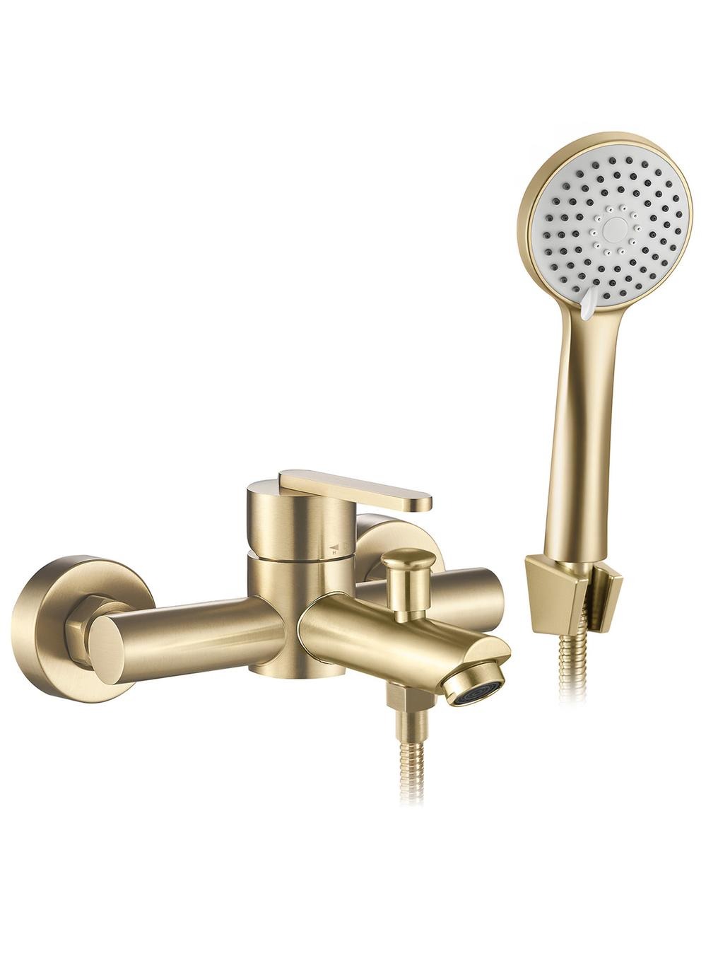 Darmowa Dostawa - Bateria wannowo-prysznicowa ścienna złota Rea Ontario REAB5513