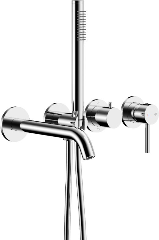 Darmowa Dostawa - Bateria wannowo-prysznicowa podtynkowa chrom KFA Armatura Moza 503941100