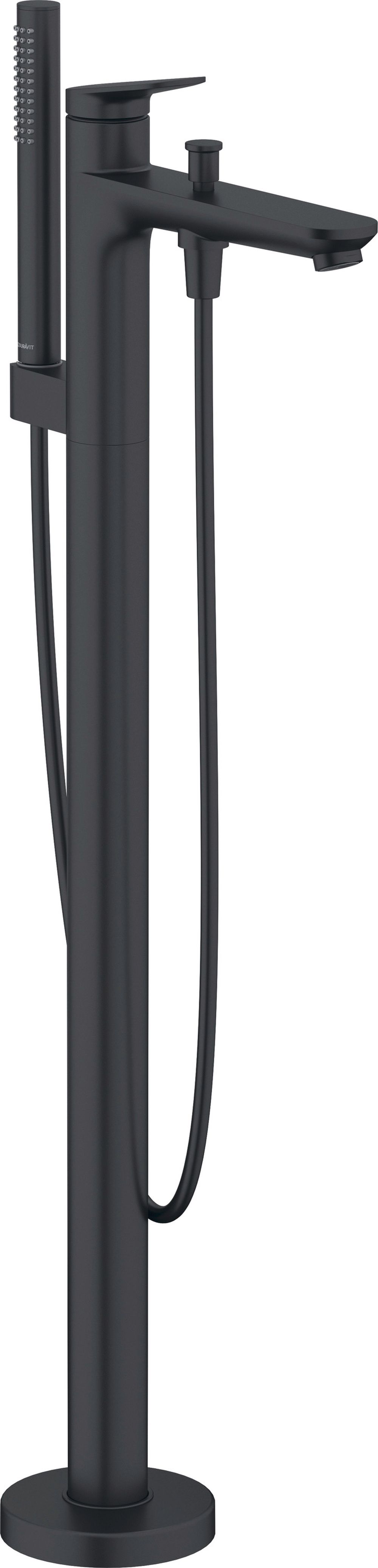 Darmowa Dostawa - Bateria wannowo-prysznicowa wolnostojąca czarny Duravit Wave WA5250000046