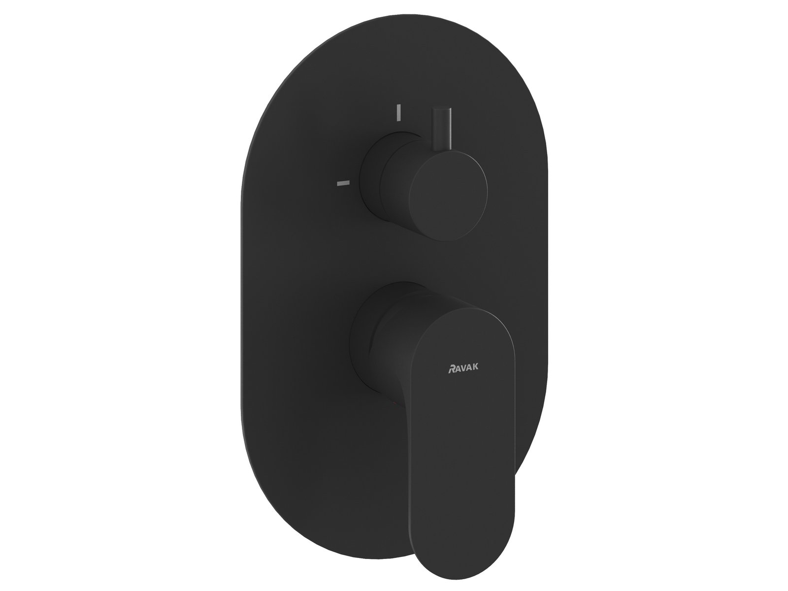 Darmowa Dostawa - Bateria wannowo-prysznicowa podtynkowa czarna Ravak Eleganta X070301