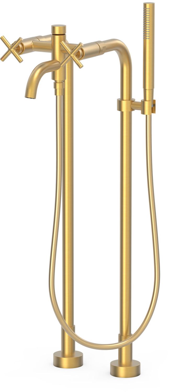 Darmowa Dostawa - Bateria wannowo-prysznicowa wolnostojąca złoty Tres Mont Blanc 28319401OM