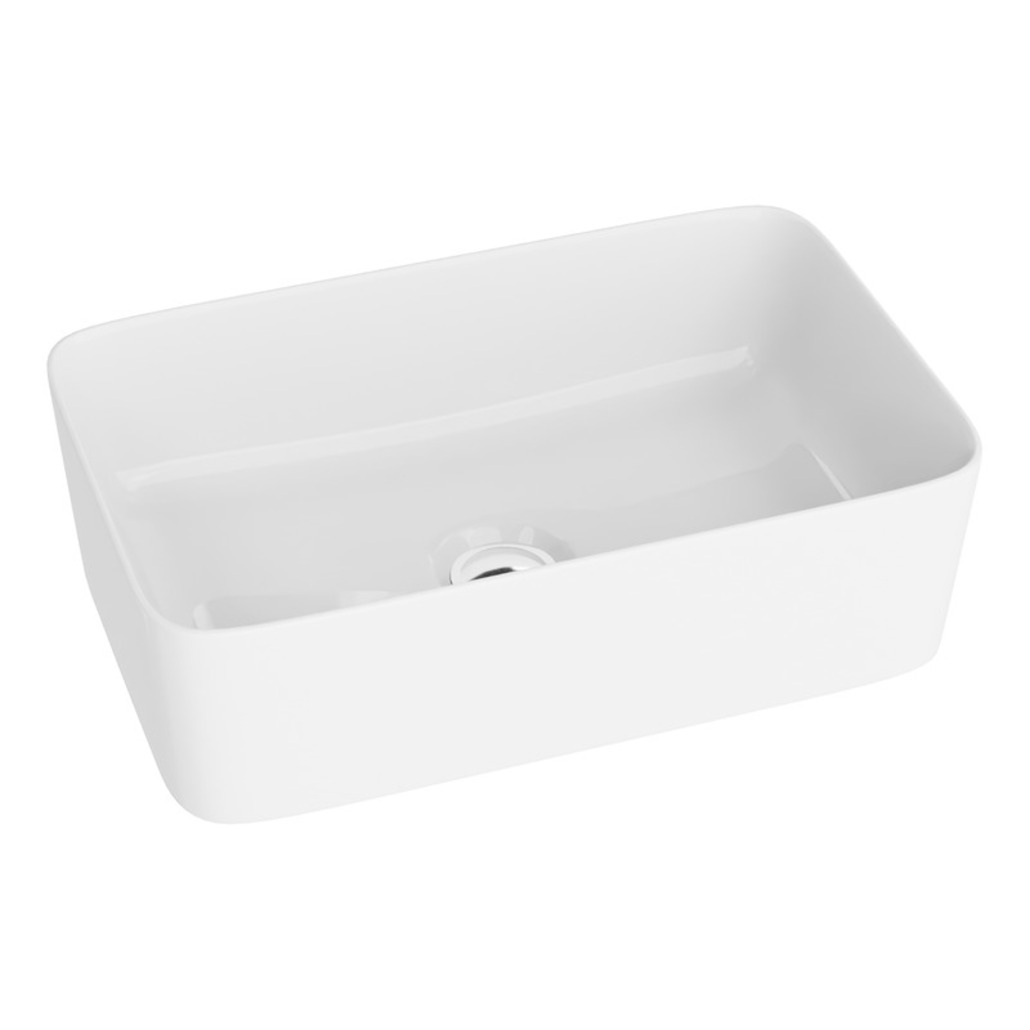 Darmowa Dostawa - Umywalka 40x30 cm prostokątna nablatowa biała LaVita Canal 5900378310211