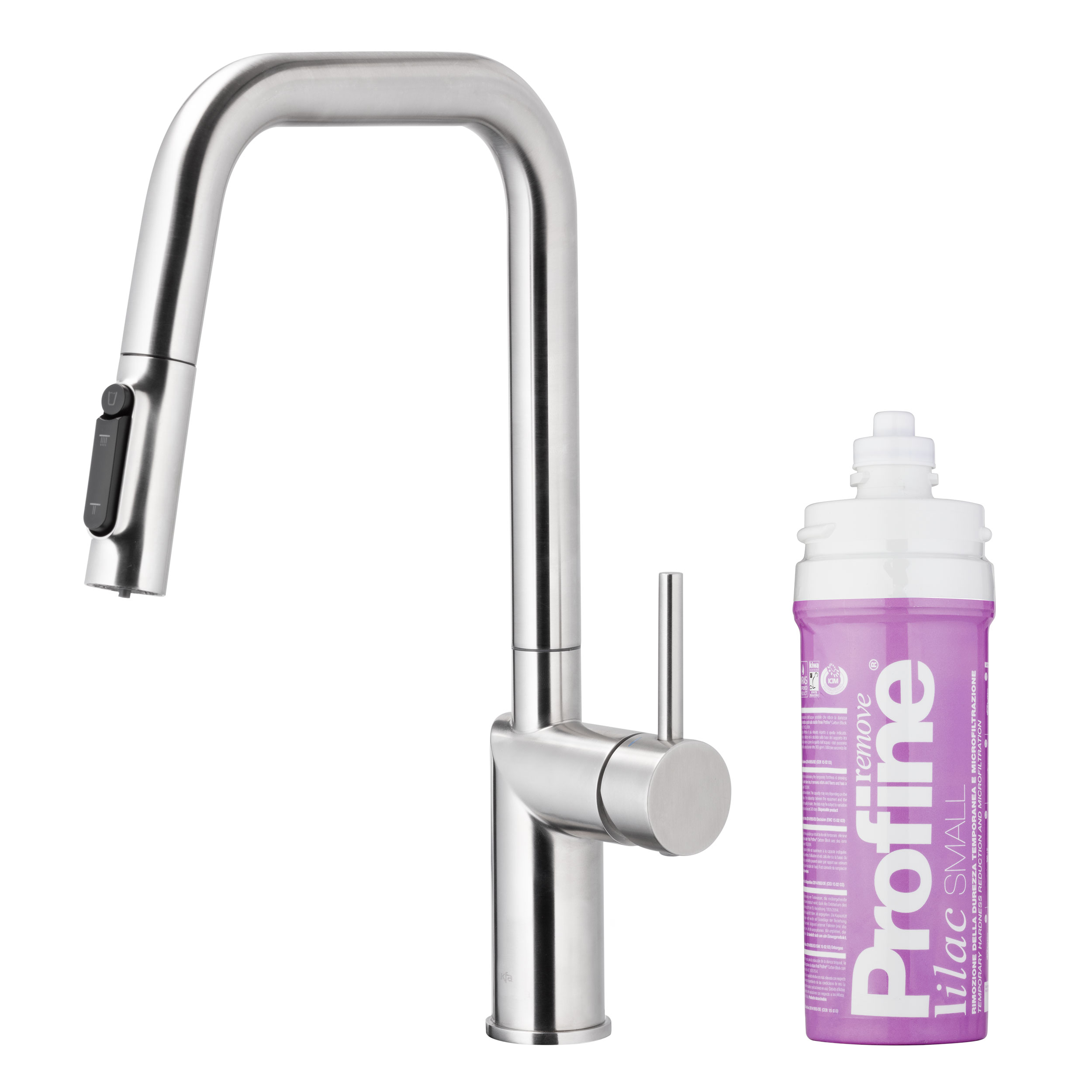 Darmowa Dostawa - Bateria kuchenna z filtrem stojąca inox KFA Armatura Duero Pure Style 662331522