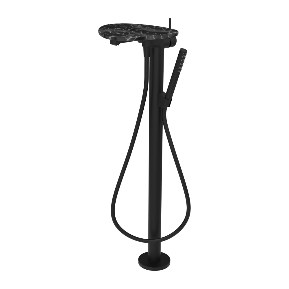 Darmowa Dostawa - Bateria wannowo-prysznicowa wolnostojąca czarna Laufen Ada HF506781516060