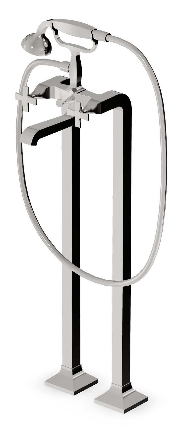 Darmowa Dostawa - Bateria wannowo-prysznicowa wolnostojąca Zucchetti Isy ZB1247C8