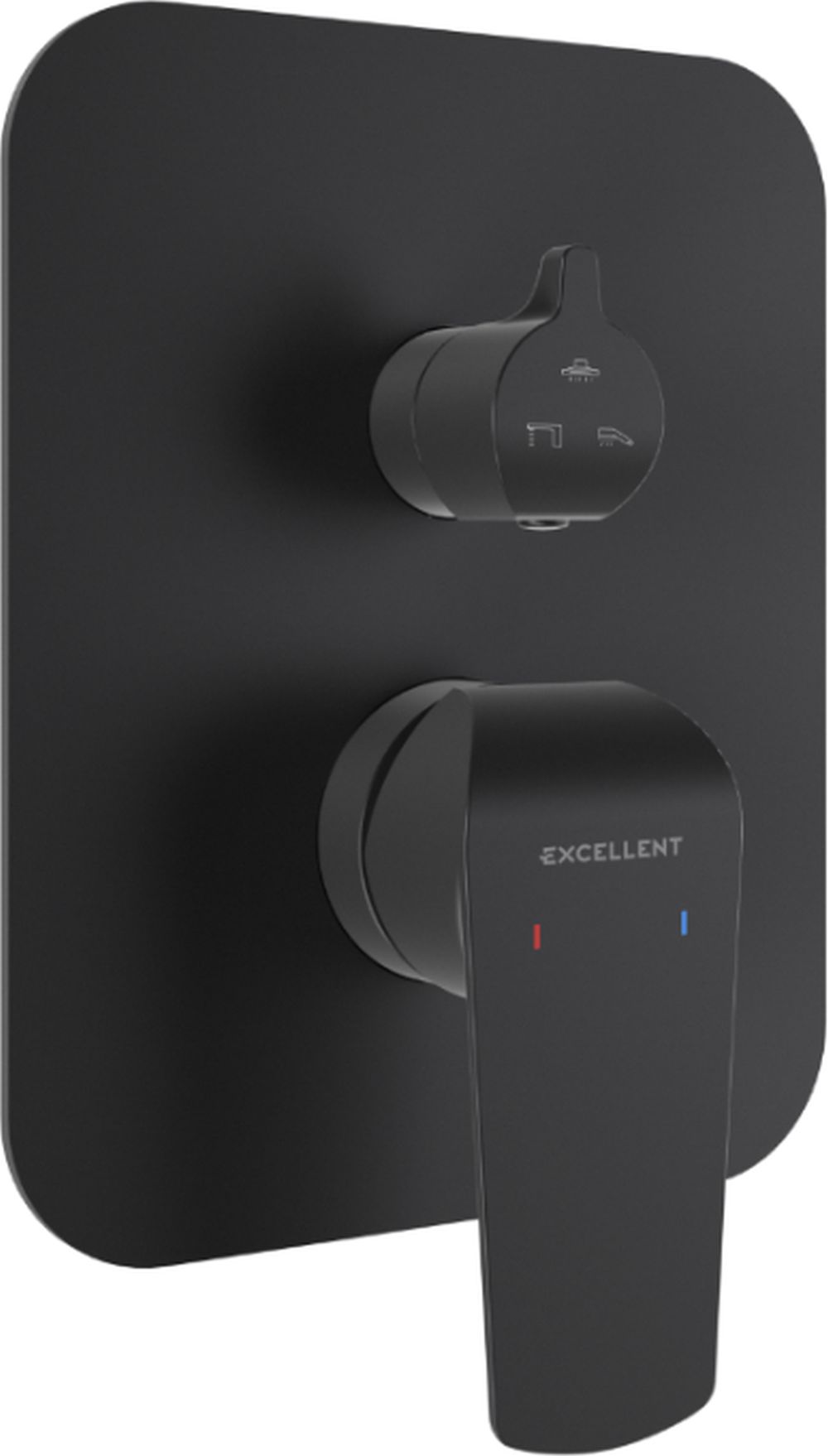 Darmowa Dostawa - Bateria wannowo-prysznicowa podtynkowa czarna Excellent Clever 2.0 AREX4147BS