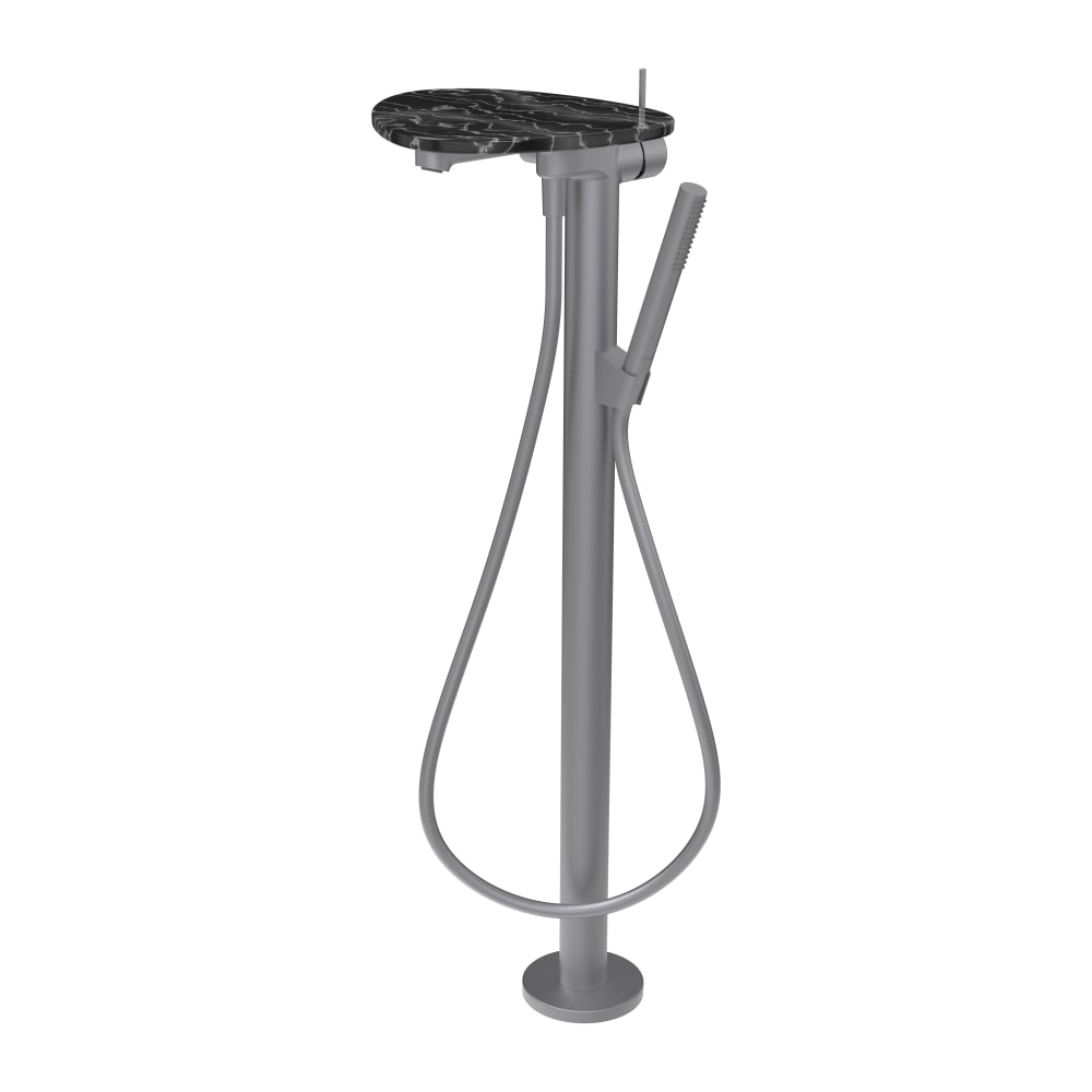 Darmowa Dostawa - Bateria wannowo-prysznicowa wolnostojąca czarna Laufen Ada HF506781506060