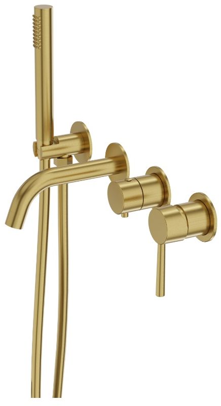 Darmowa Dostawa - Bateria wannowo-prysznicowa podtynkowa złota LaVita Orion 5900378357162