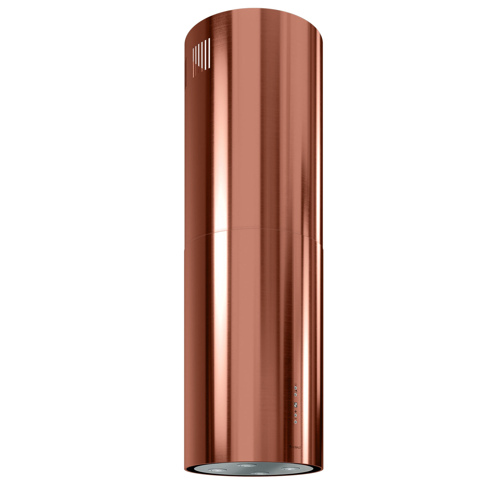 Darmowa Dostawa - Okap kuchenny 39 cm wyspowy Globalo Exclusive Cylindro Isola CYLINDROISOLA397MIEDZ