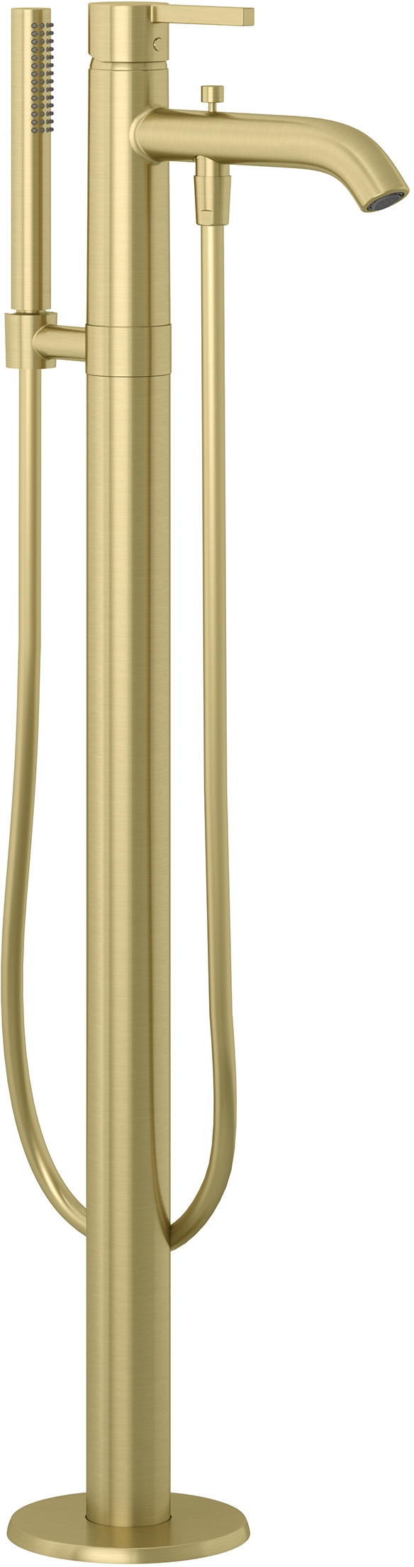 Darmowa Dostawa - Bateria wannowo-prysznicowa wolnostojąca złota Kludi Nova Fonte Pura 38590N015