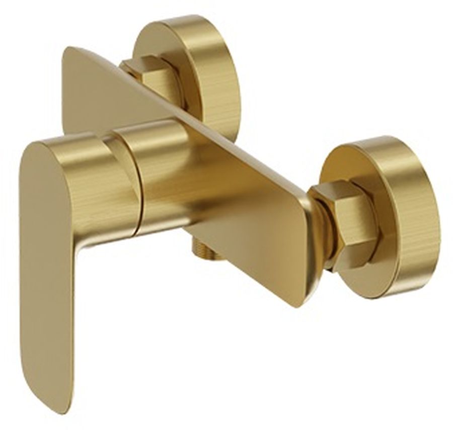 Darmowa Dostawa - Bateria prysznicowa ścienna złota LaVita Spark 5900378341352