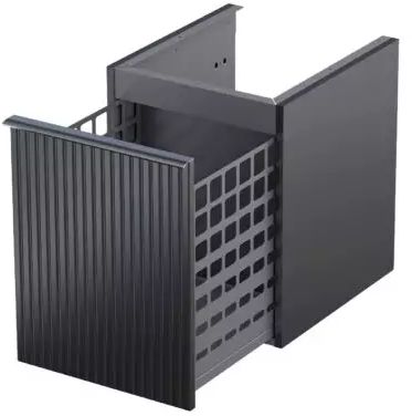 Darmowa Dostawa - Szafka 40x45.5x50 cm boczna wisząca czarna Oristo Etna OR52SN1S408R