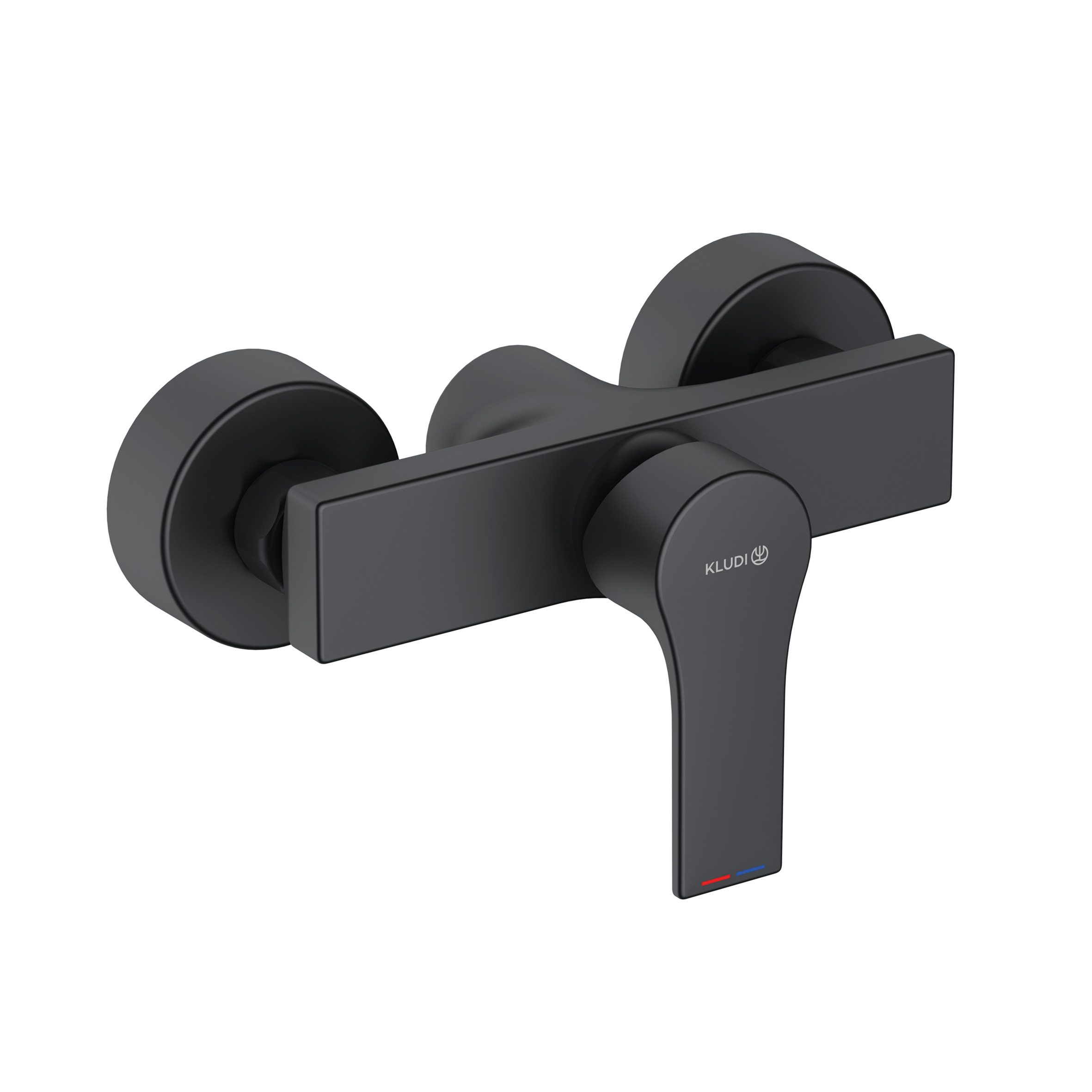 Darmowa Dostawa - Bateria prysznicowa ścienna czarny Kludi Zenta SL 488703965