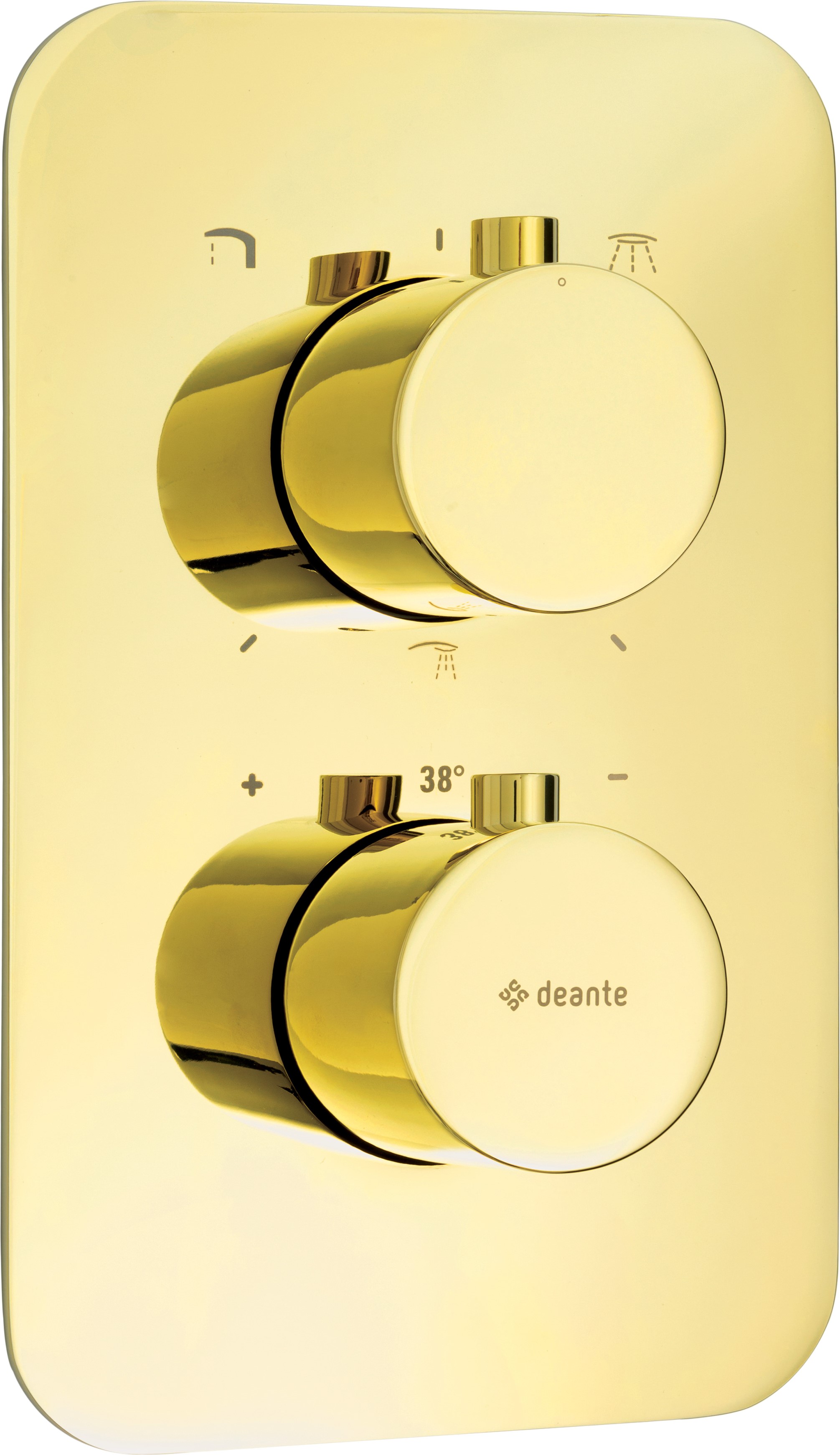 Darmowa Dostawa - Bateria wannowo-prysznicowa podtynkowa złota Deante Box BXYZEBT