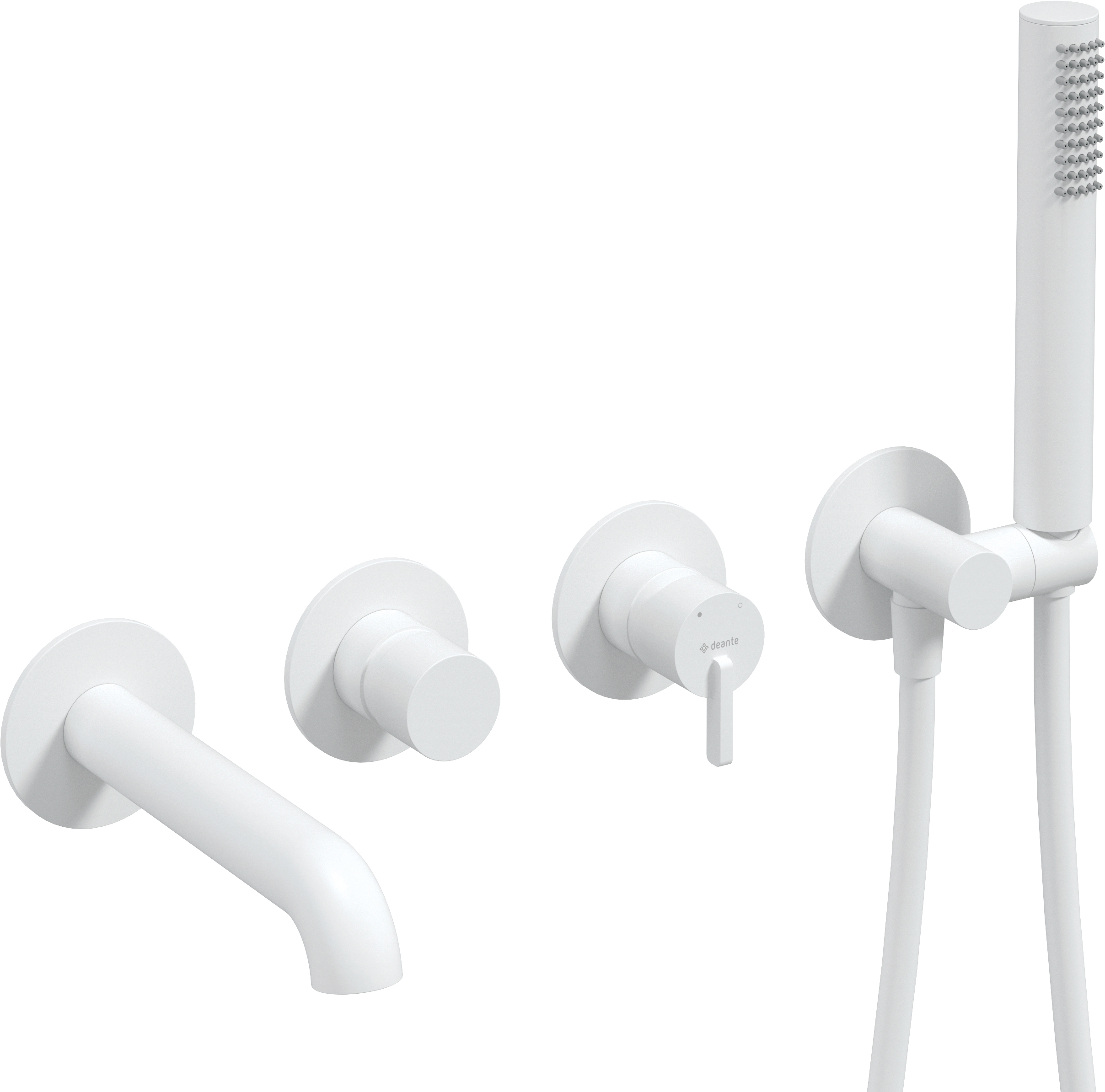 Darmowa Dostawa - Bateria wannowo-prysznicowa podtynkowa biała Deante Silia BQSA18P