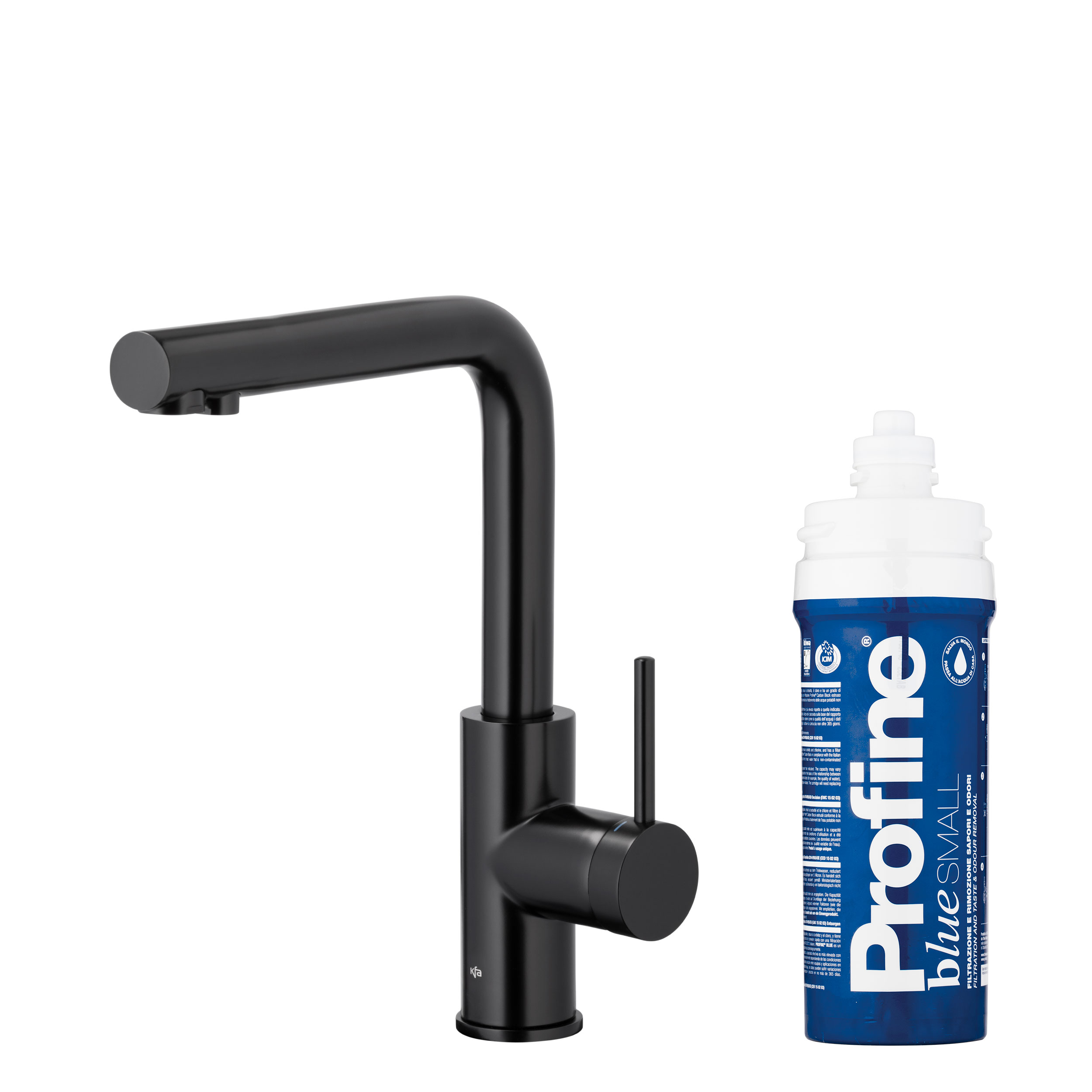 Darmowa Dostawa - Bateria kuchenna z filtrem stojąca czarna KFA Armatura Duero Pure Basic 662391381