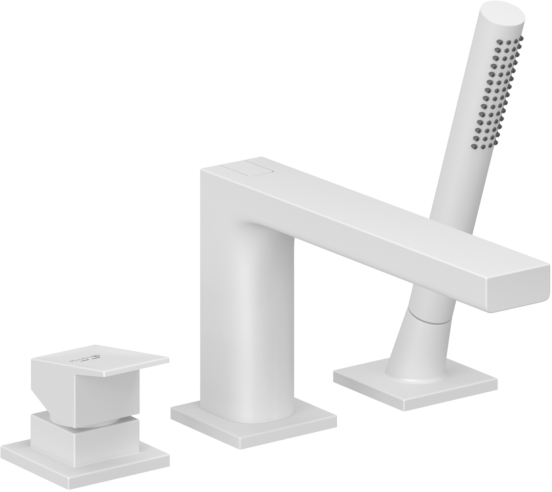 Darmowa Dostawa - Bateria wannowo-prysznicowa nawannowa biała Kludi Decus 544485375