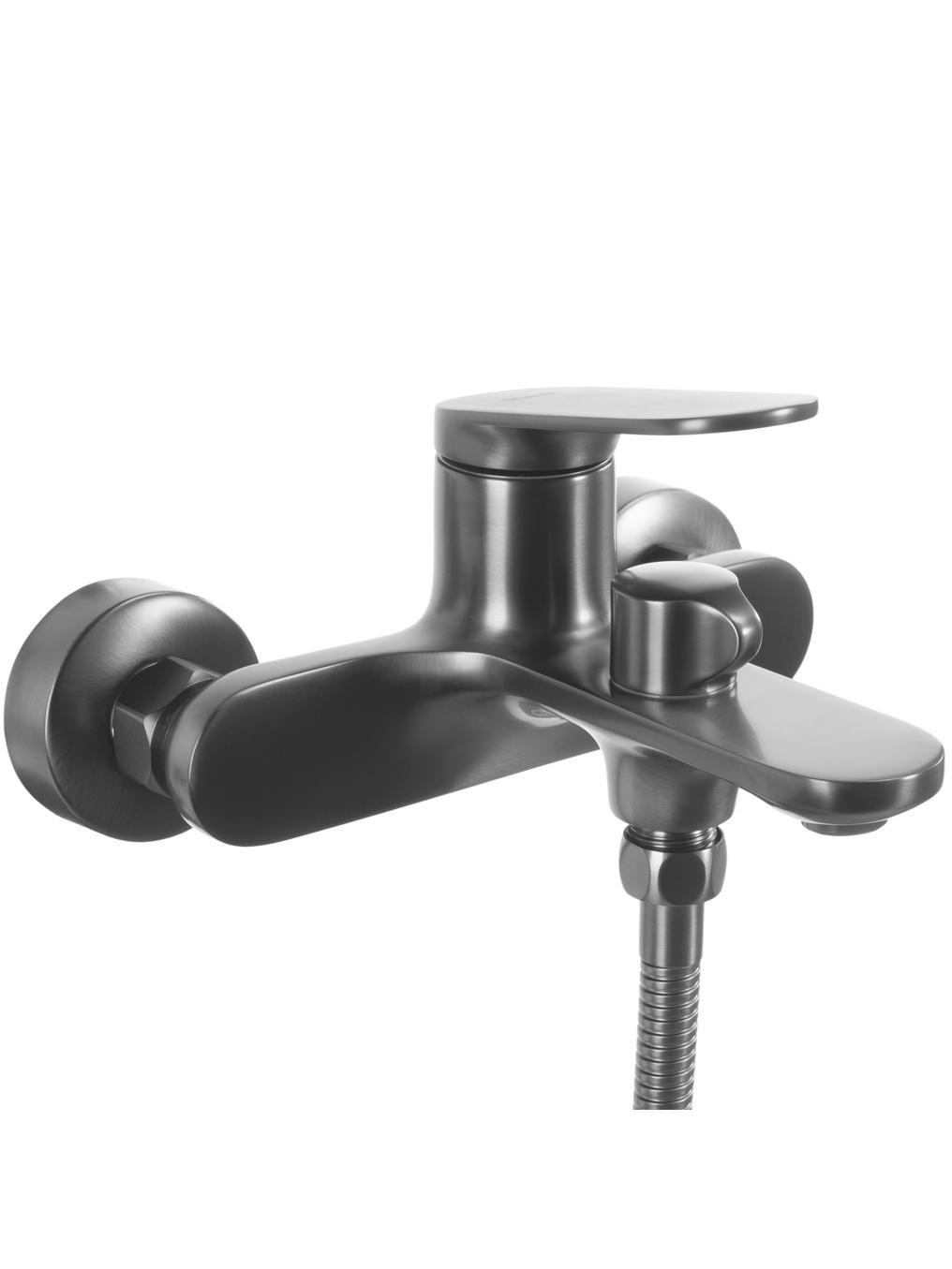 Darmowa Dostawa - Bateria wannowo-prysznicowa ścienna grafitowa Rea Marco REAB5063