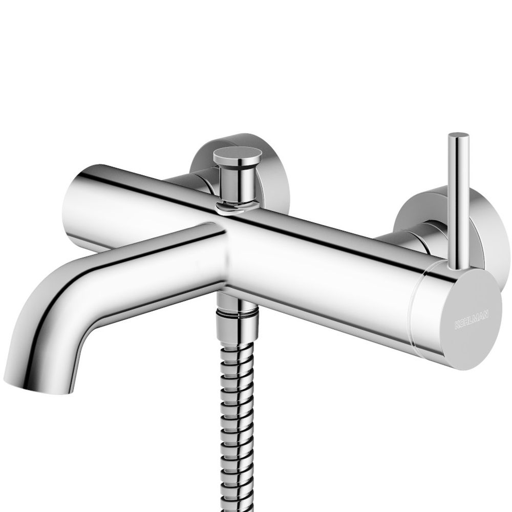 Darmowa Dostawa - Bateria wannowo-prysznicowa ścienna chrom Kohlman Axel QW110A