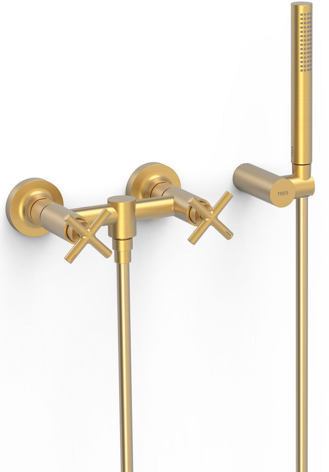 Darmowa Dostawa - Bateria prysznicowa ścienna złoty Tres Mont Blanc 28316301OM