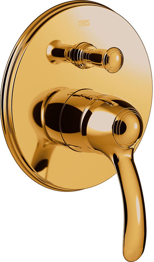 Darmowa Dostawa - Bateria wannowo-prysznicowa podtynkowa Tres Monoclasic 24218001OR