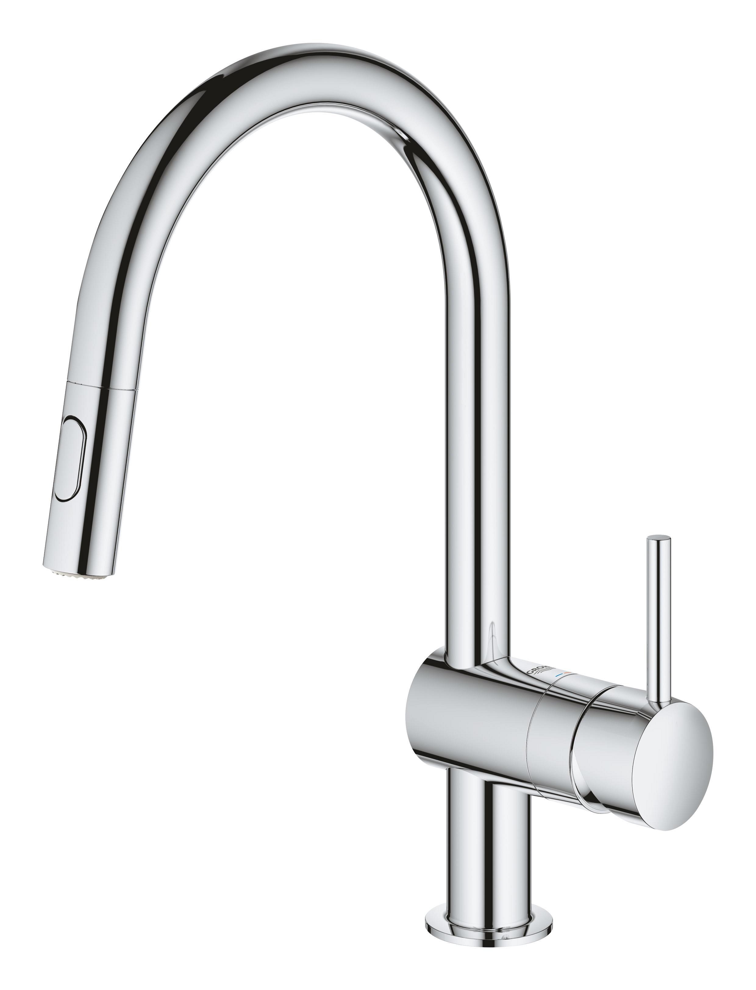 Darmowa Dostawa - Bateria kuchenna stojąca starlight chrome Grohe Minta 32321002