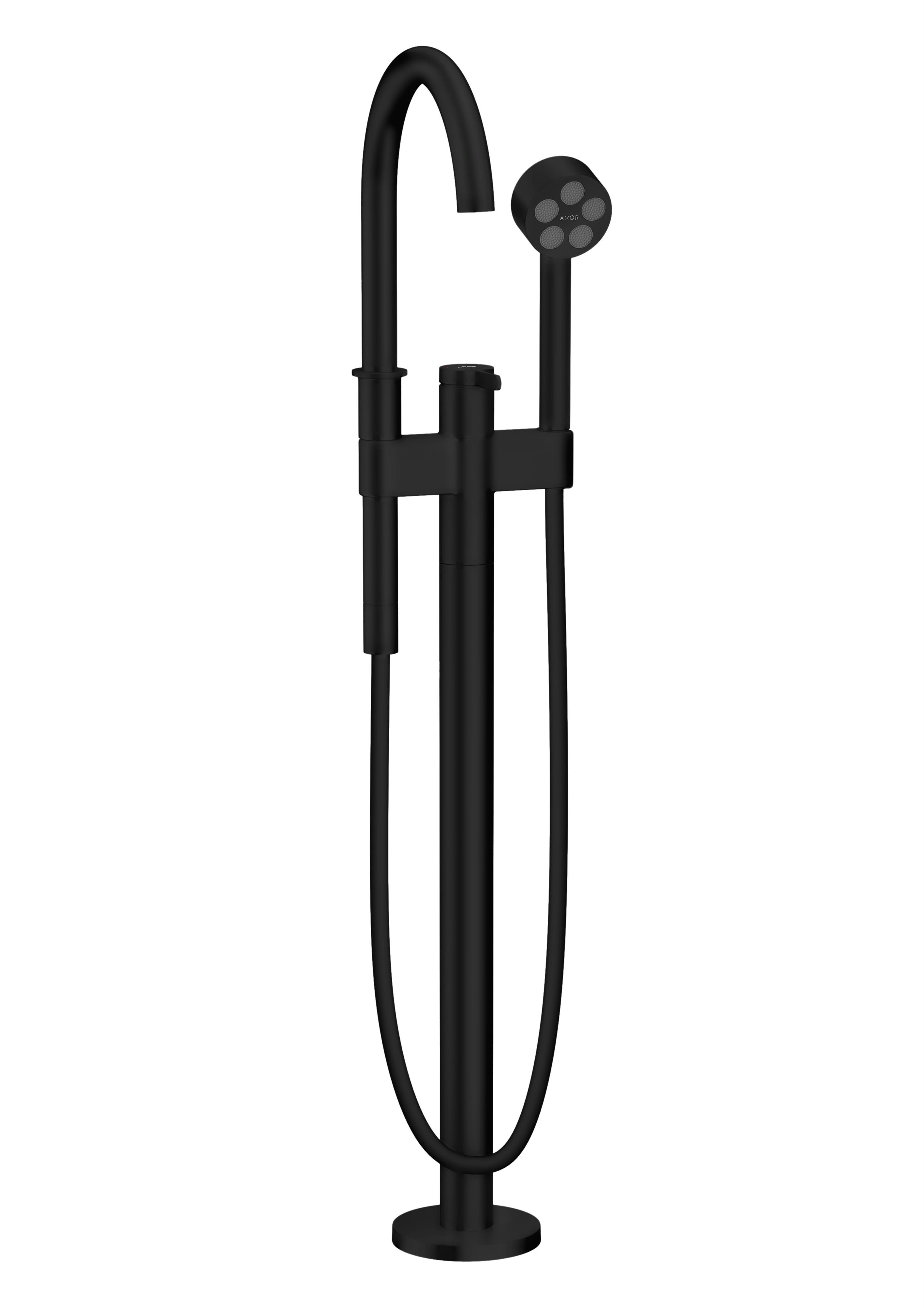 Darmowa Dostawa - Bateria wannowo-prysznicowa wolnostojąca czarna Axor One 48440670