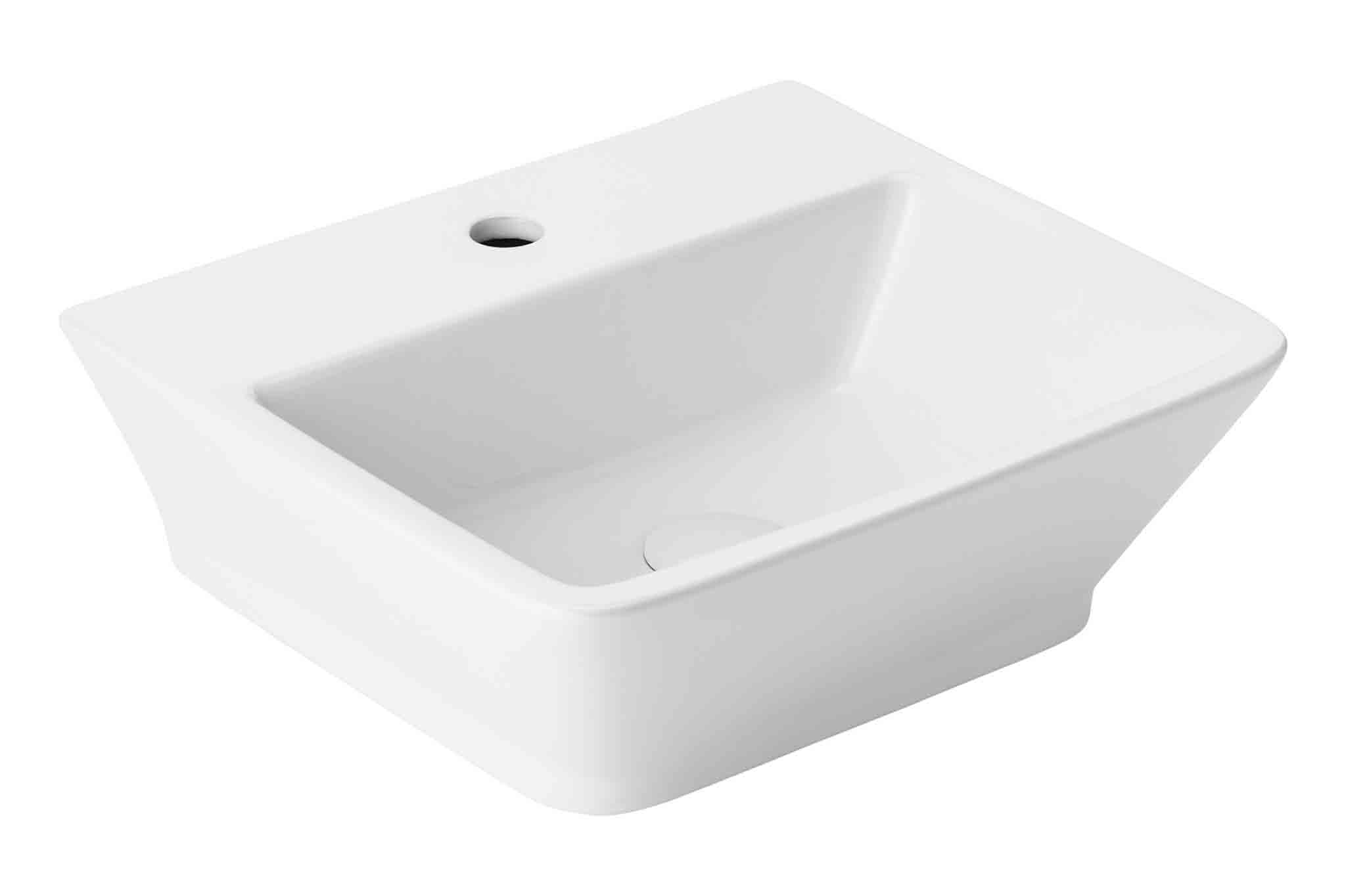 Darmowa Dostawa - Umywalka 46x41 cm prostokątna biała Uptrend Apollo TR41010