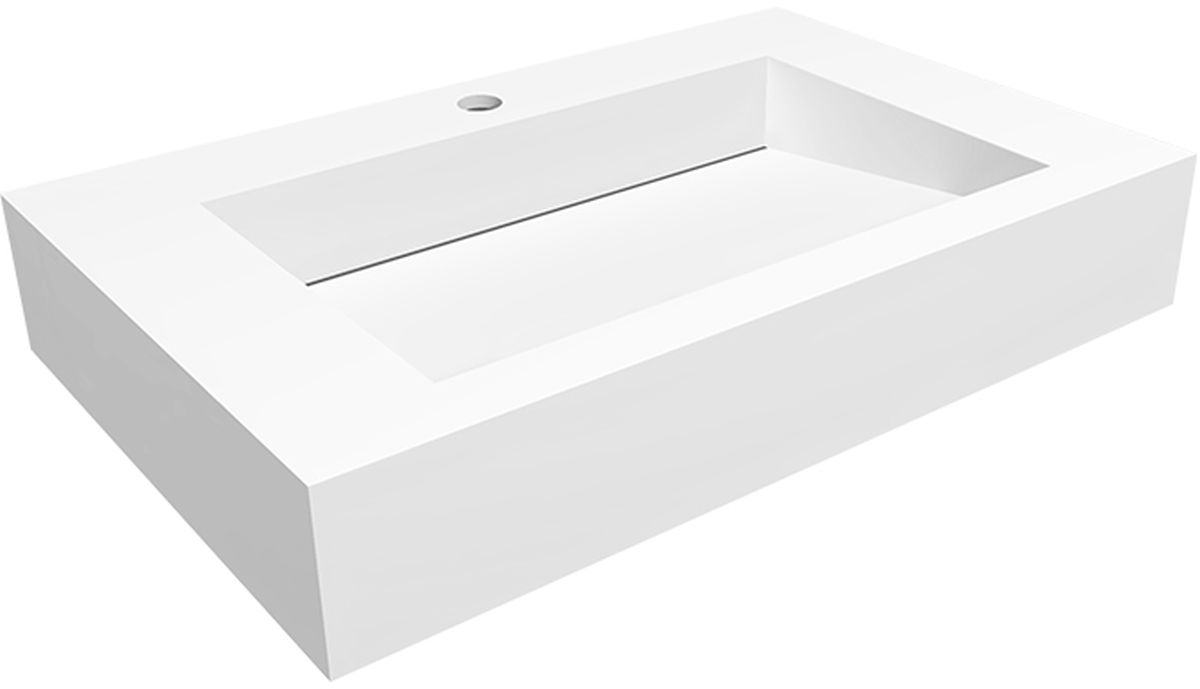 Darmowa Dostawa - Umywalka 70x45 cm prostokątna ścienna biała Cristalstone Linea Ideal U700MCOLC