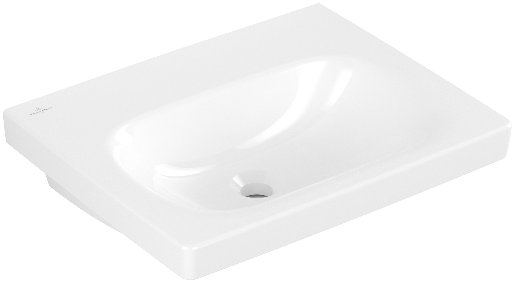 Darmowa Dostawa - Umywalka 55x44.5 cm prostokątna meblowa biała Villeroy & Boch Skyla 5A5158R1