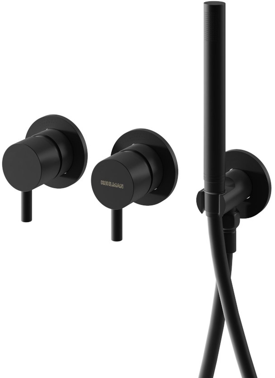 Darmowa Dostawa - Bateria wannowo-prysznicowa podtynkowa czarny Kohlman Axel QW260AB