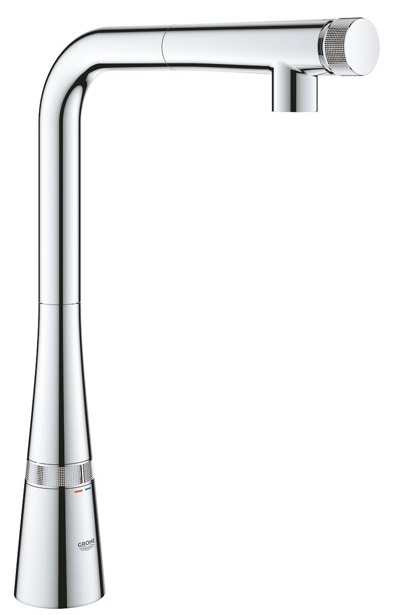 Darmowa Dostawa - Bateria kuchenna stojąca starlight chrome Grohe Zedra 31593002
