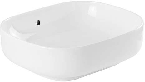 Darmowa Dostawa - Umywalka 47.5x40 cm prostokątna nablatowa biała Sanindusa Sanibold 137300004