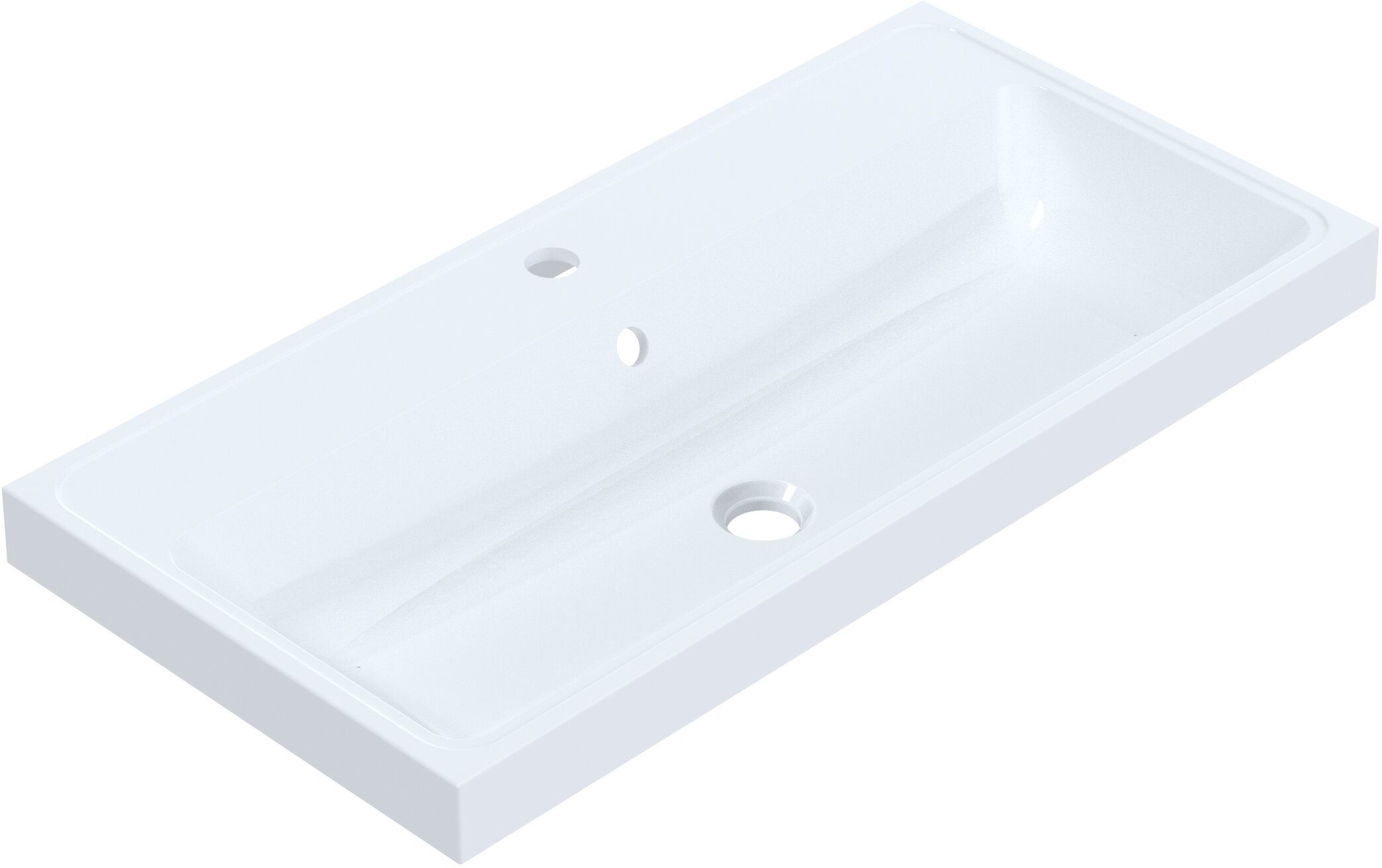 Darmowa Dostawa - Umywalka 80x40 cm prostokątna wpuszczana biała Ruvetti Irmina DOLIR8040