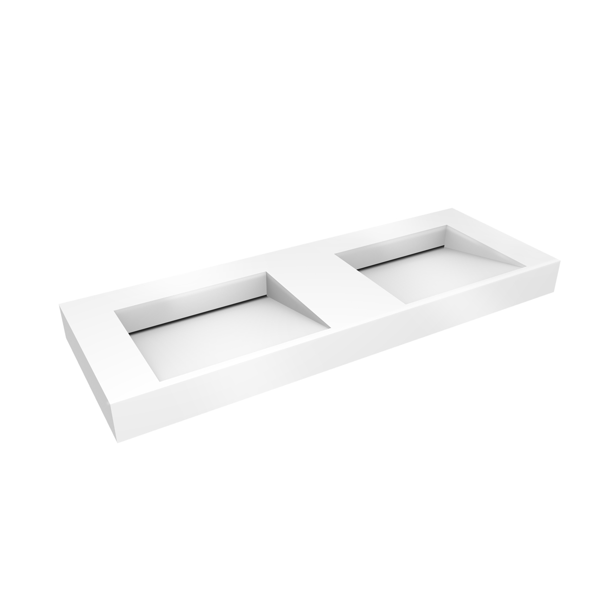 Darmowa Dostawa - Umywalka 140x45 cm prostokątna ścienna-podwójna biała Oltens Stila 40005000