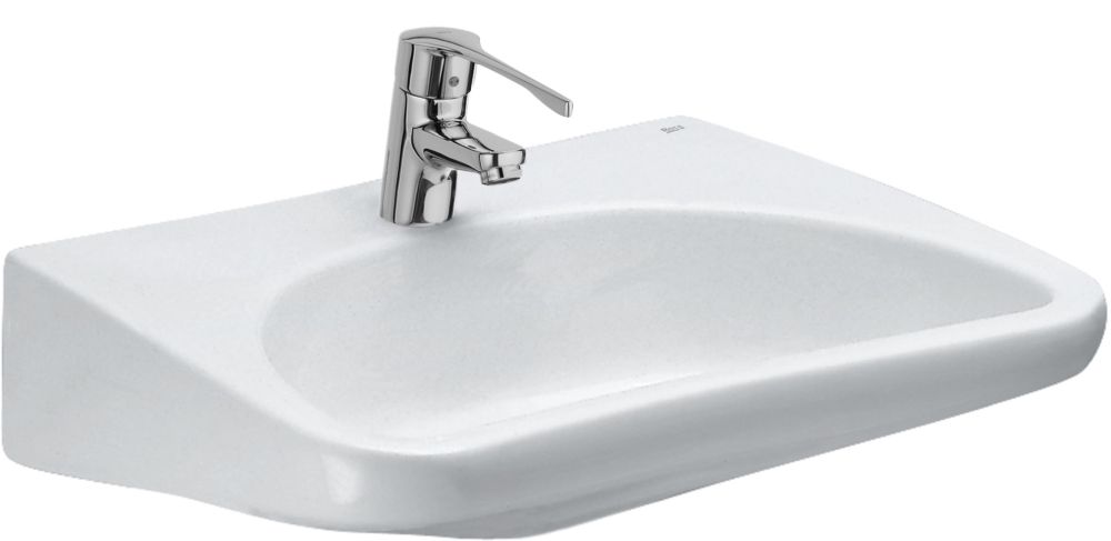 Darmowa Dostawa - Umywalka 66x55 cm ścienna dla niepełnosprawnych biała Roca Access Dostępna Łazienka A32723500P