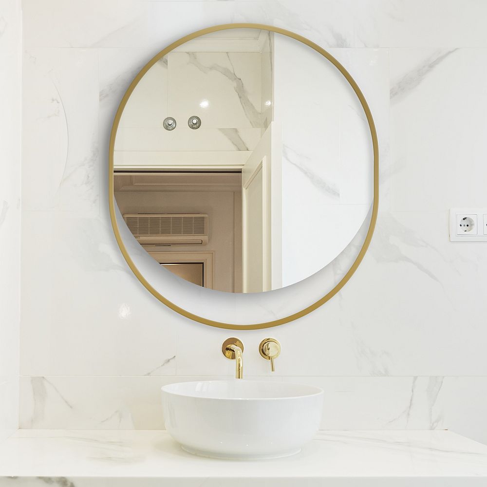 Darmowa Dostawa - Lustro 80x90 cm owalne złoty Guarda Ravel FORRAVZLOTY80X95