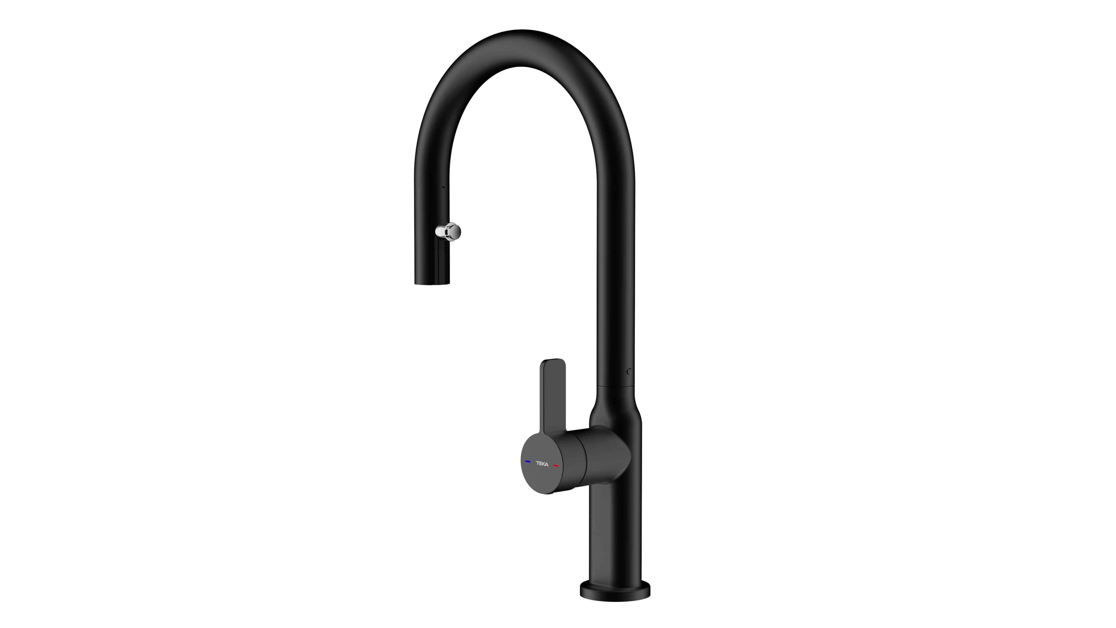 Darmowa Dostawa - Bateria kuchenna stojąca czarna Teka Oval 116020015