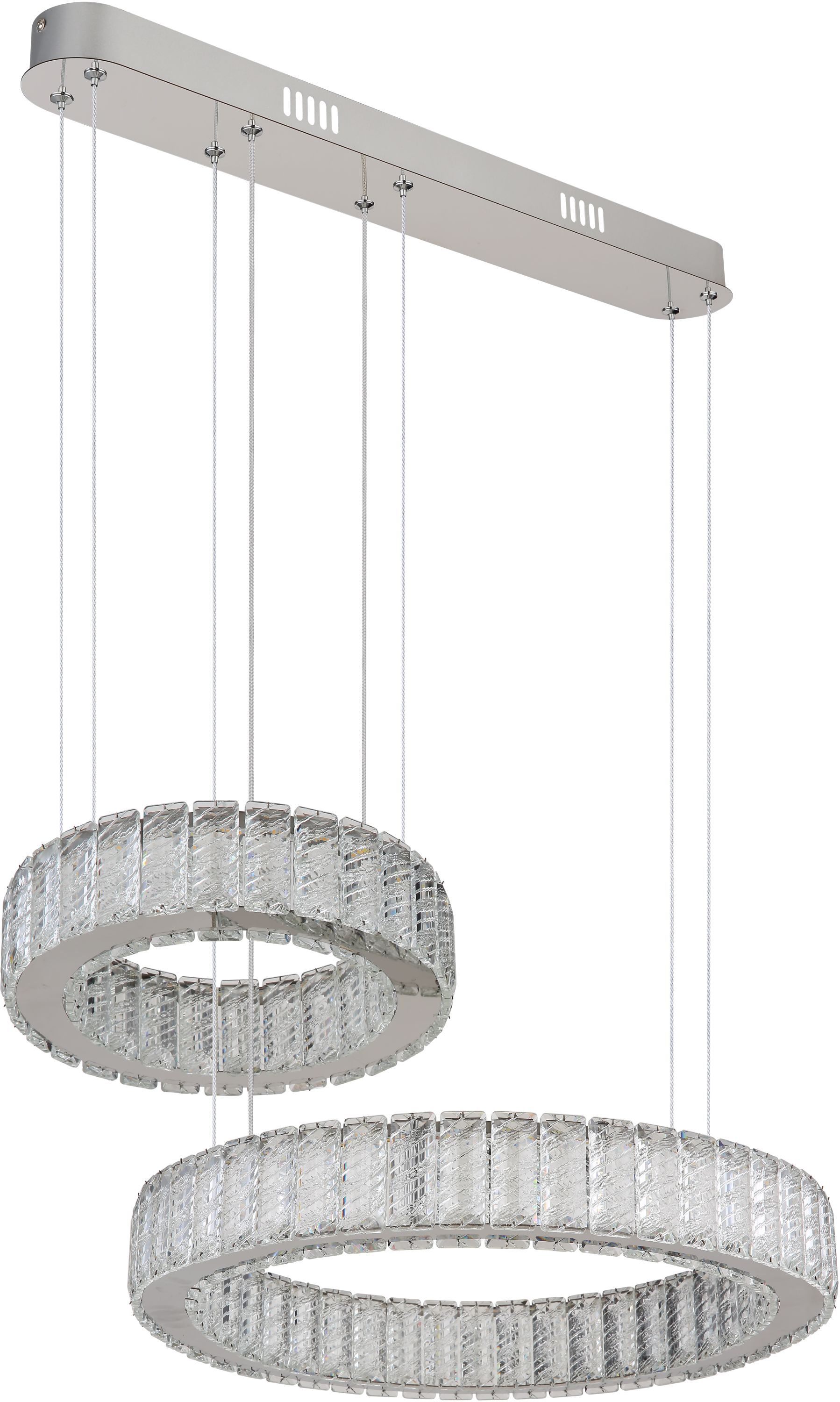 Darmowa Dostawa - Lampa wisząca 2x80 W chrom Globo Lighting Mucky 6716280