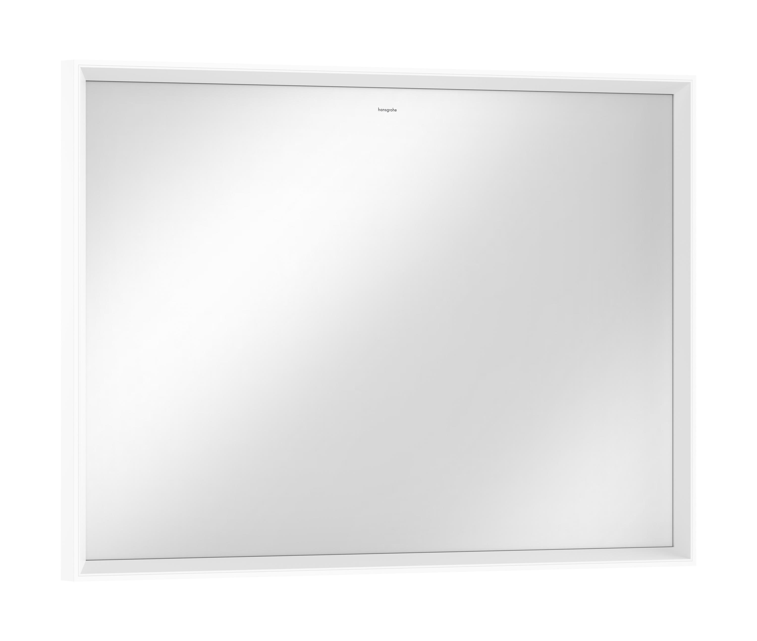 Darmowa Dostawa - Lustro 100.6x70.6 cm prostokątne z oświetleniem z matą grzewczą biały Hansgrohe Xarita E 54995700