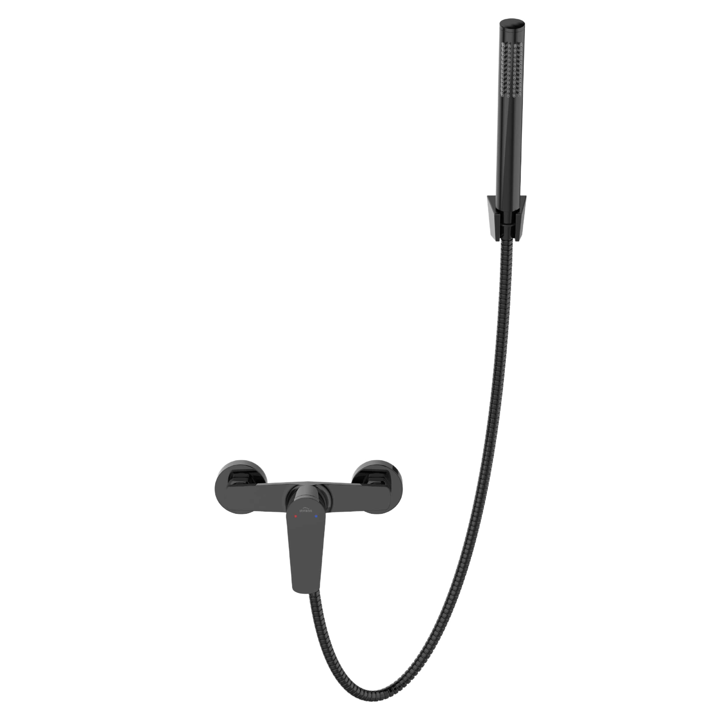 Darmowa Dostawa - Bateria prysznicowa ścienna czarna Invena Alonia BN70004