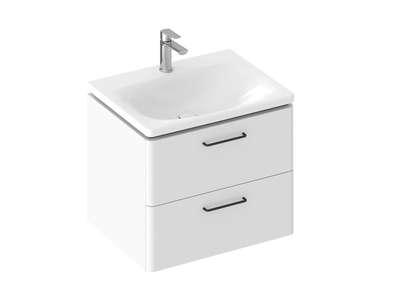 Darmowa Dostawa - Szafka 60x46.5x50 cm podumywalkowa wisząca biała Ravak Balance X000001814