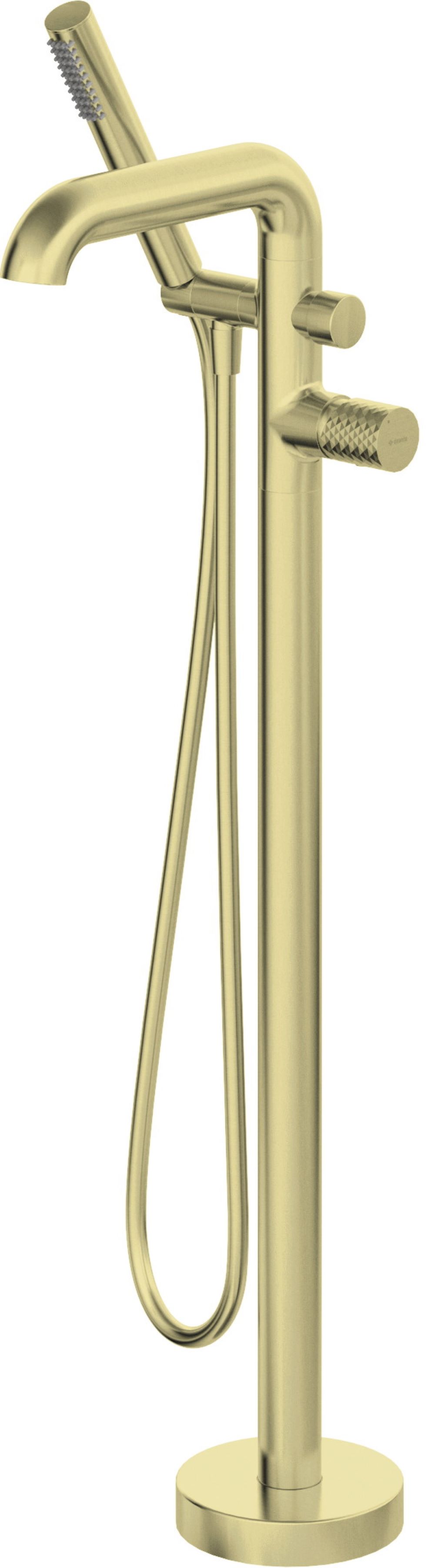 Darmowa Dostawa - Bateria wannowo-prysznicowa wolnostojąca złota Deante Silia Hexa BHSR17M