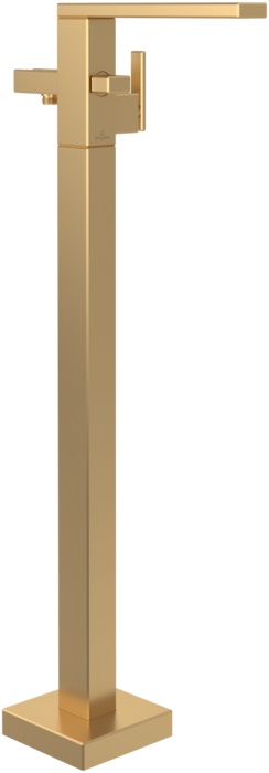 Darmowa Dostawa - Bateria wannowo-prysznicowa wolnostojąca złota Villeroy & Boch Mettlach TVT12600300076