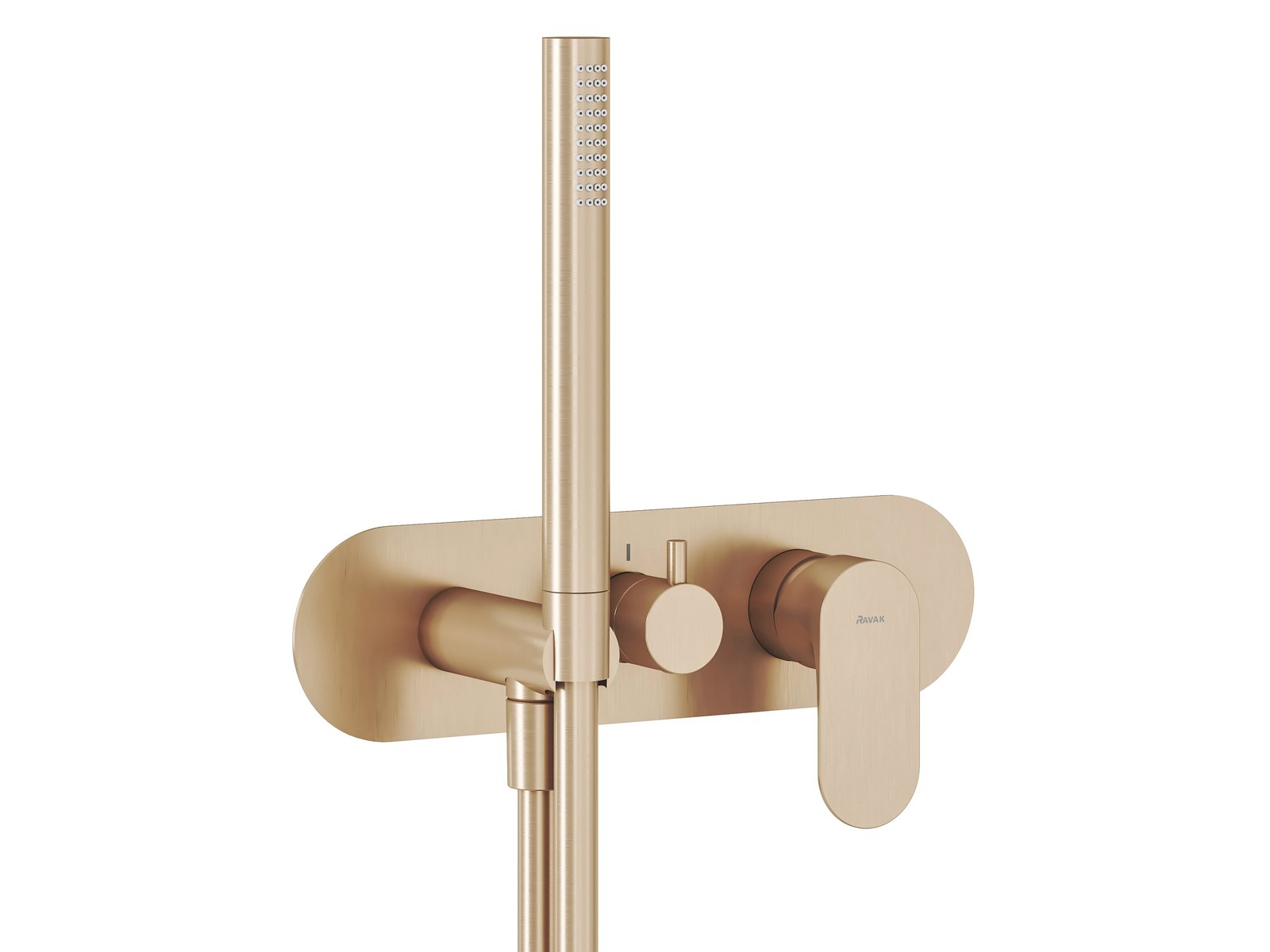 Darmowa Dostawa - Bateria wannowo-prysznicowa podtynkowa z termostatem złota Ravak Eleganta X070370