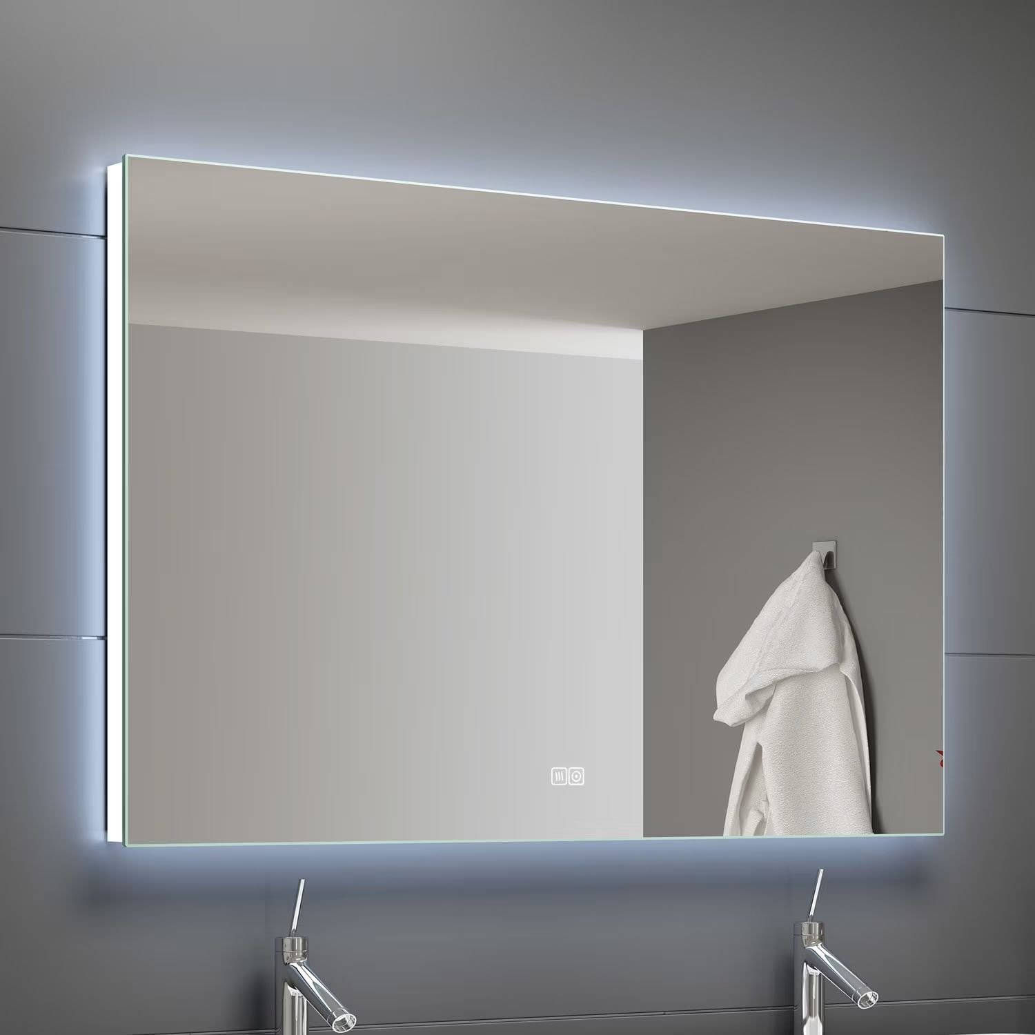 Darmowa Dostawa - Lustro 180x60 cm prostokątne z oświetleniem Kronenbach Night UN601876KBNNLED