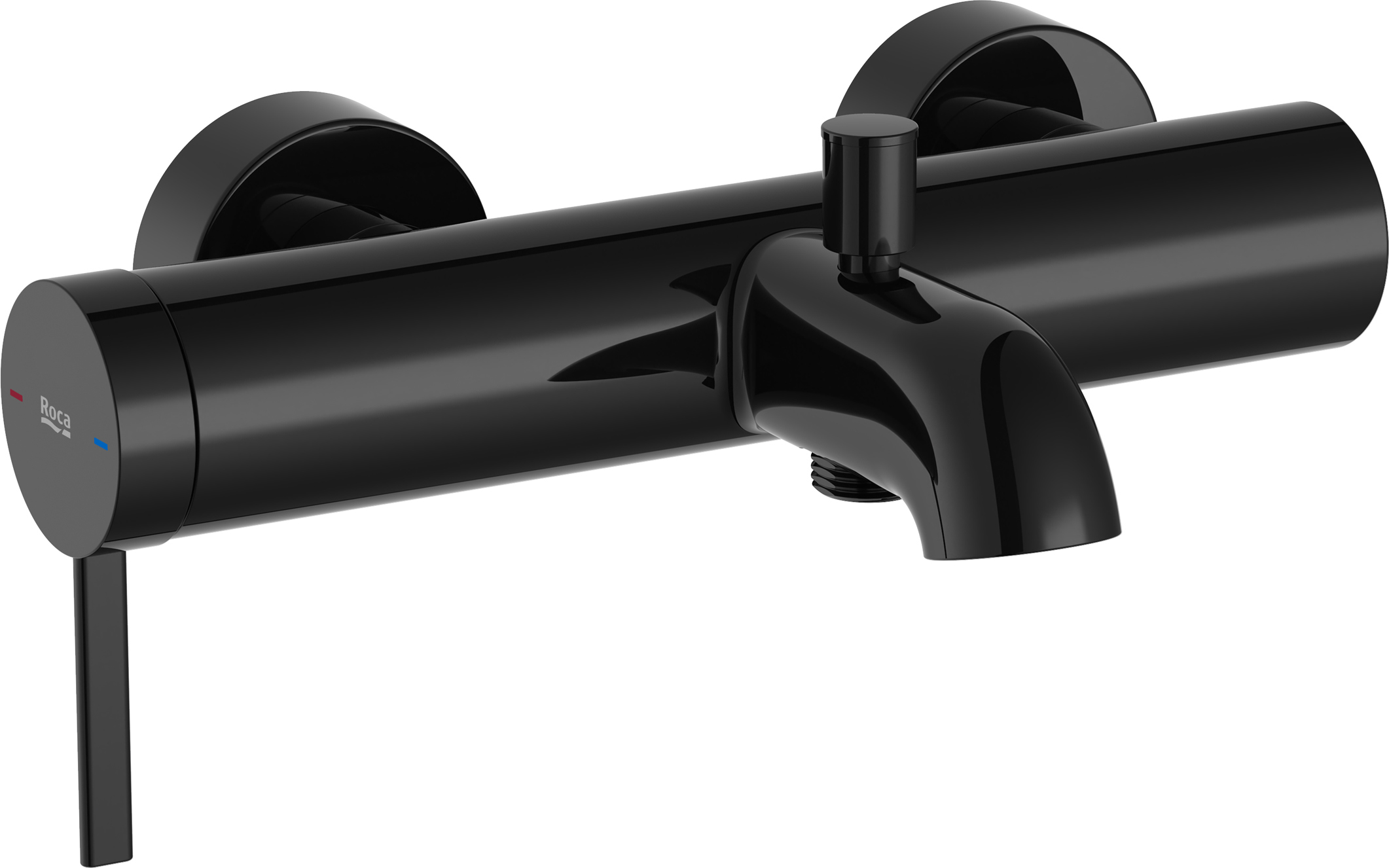 Darmowa Dostawa - Bateria wannowo-prysznicowa ścienna czarna Roca Ona A5A029ECN0