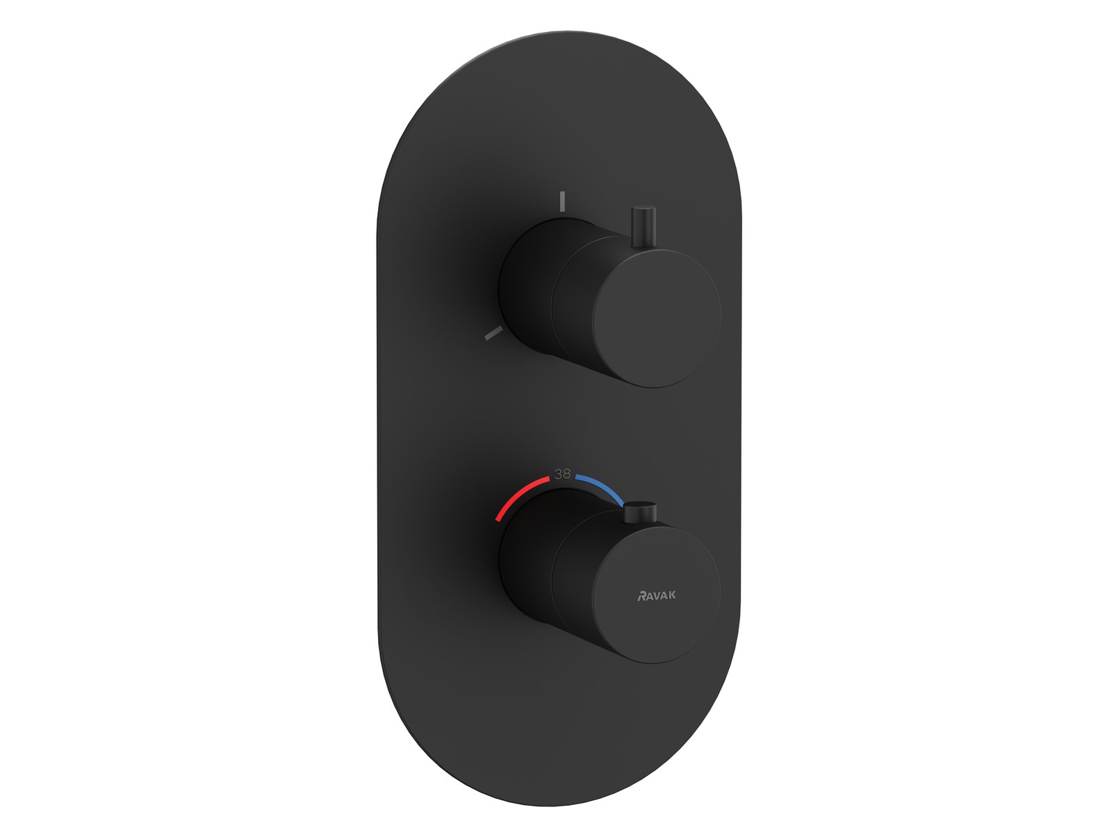 Darmowa Dostawa - Bateria wannowo-prysznicowa podtynkowa z termostatem czarna Ravak Espirit X070289