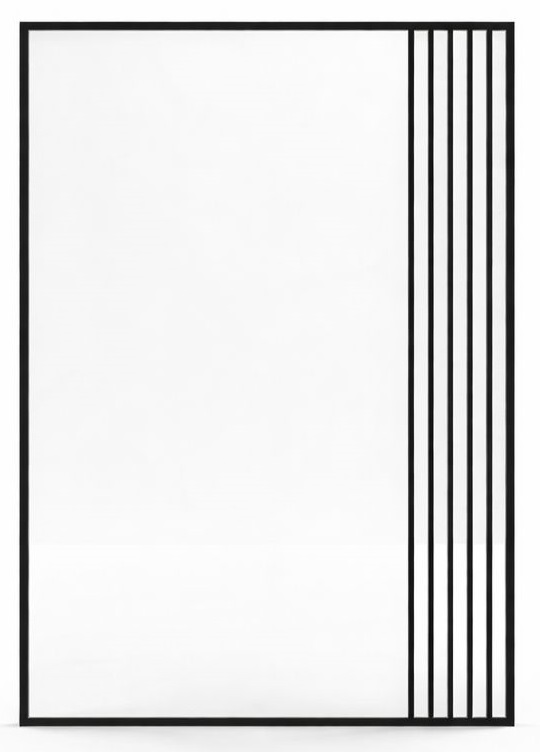 Darmowa Dostawa - Lustro 70x100 cm prostokątne czarny BD Art Szprosy 301210000402